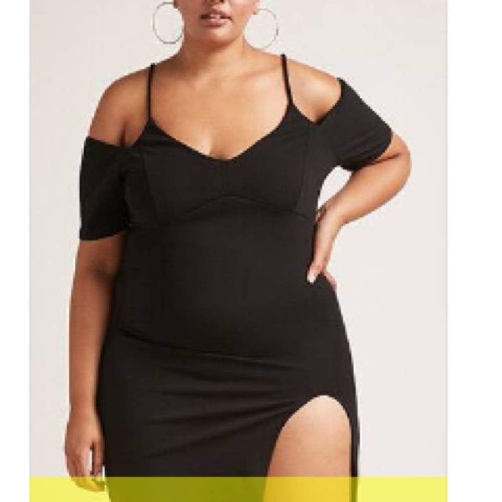 Open shoulder dress